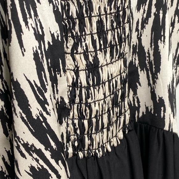 Bec & Em Black & White Silk Party Dress Size XS - Picture 6 of 12